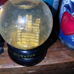 Downton Abbey Gold Castle Snow Globe